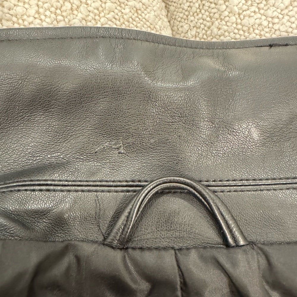 Zara Faux Leather Biker Jacket - image 7